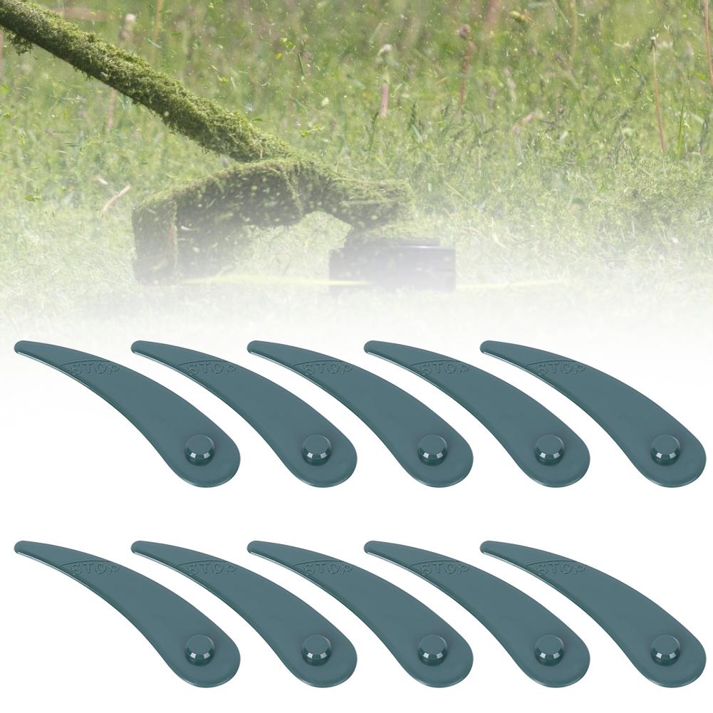 10PCs Lawn Mower Blade Plastic Gardening Accessory Versatile for Bosch ART 23‑18 Li   26‑18Li