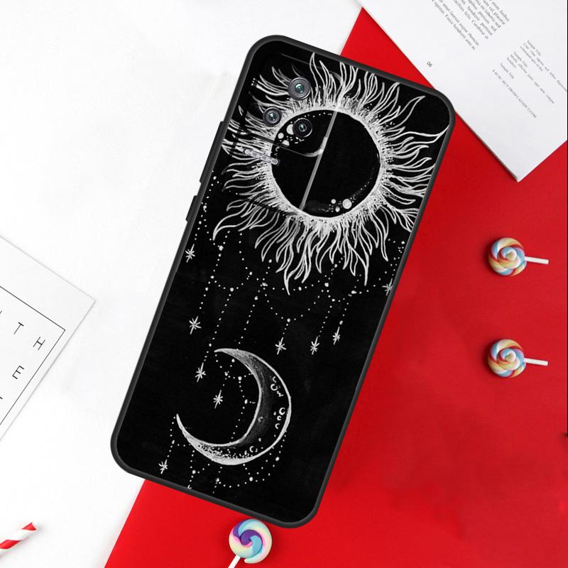 Black White Moon Space Astronaut Cover For Xiaomi 14T 11T 12T 13T Pro 13 14 15 Ultra POCO X7 Pro X3 X5 X6 F5 F6 M6 Pro Case