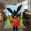 Coperta in Flanella con Stampa di Bing Bunny, Alta qualità, Confortevole per Tutte le Stagioni, Decorazione per la Casa, Calore e Comfort