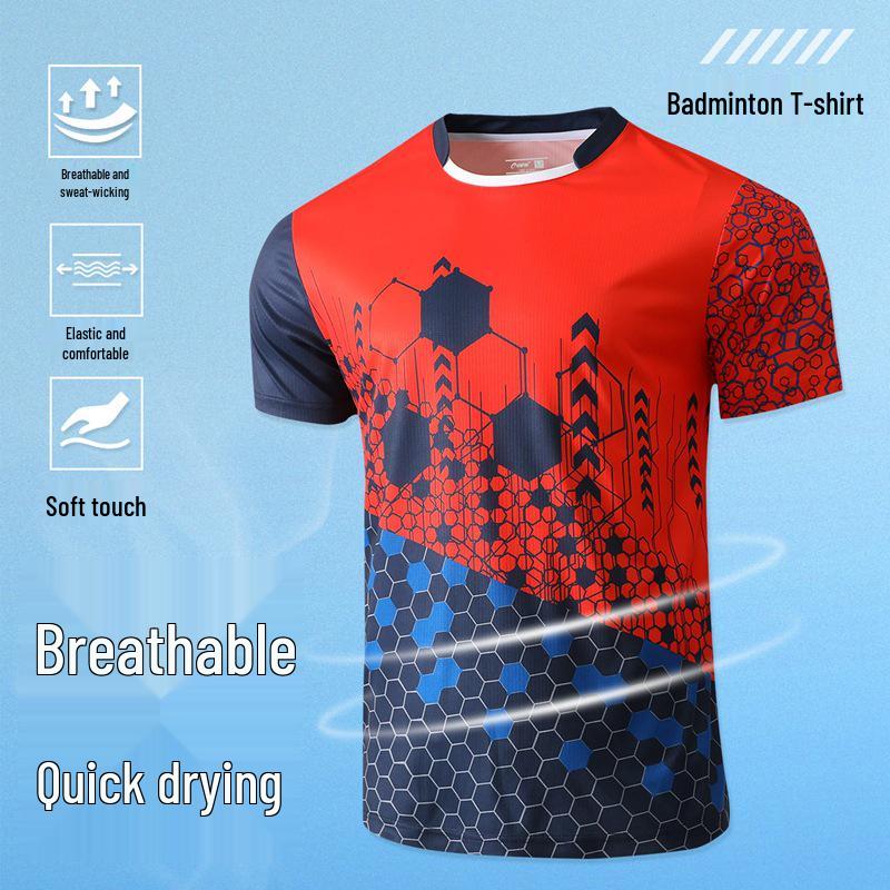 

Унисекс быстросохнущая спортивная футболка для бадминтона и тенниса XL