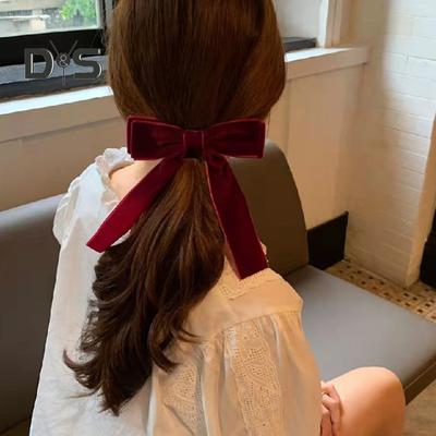 Wstążka Kokarda Ozdoba Spinka Do Włosów Antypoślizgowa Spinka Do Włosów Opaska Scrunchy Kucyk Holder Kobiety Dziewczęta Dekoracyjne Akcesoria Do Włosów