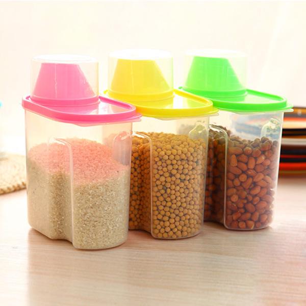 Airtight Food Storage Container for Grains, Nuts, and Cereal