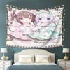 VIKAMA Cats Paradise Tapestry Anime Cute Cartoon Decoration Cloth Girl Heart Bedroom Dormitory Live Background Cloth