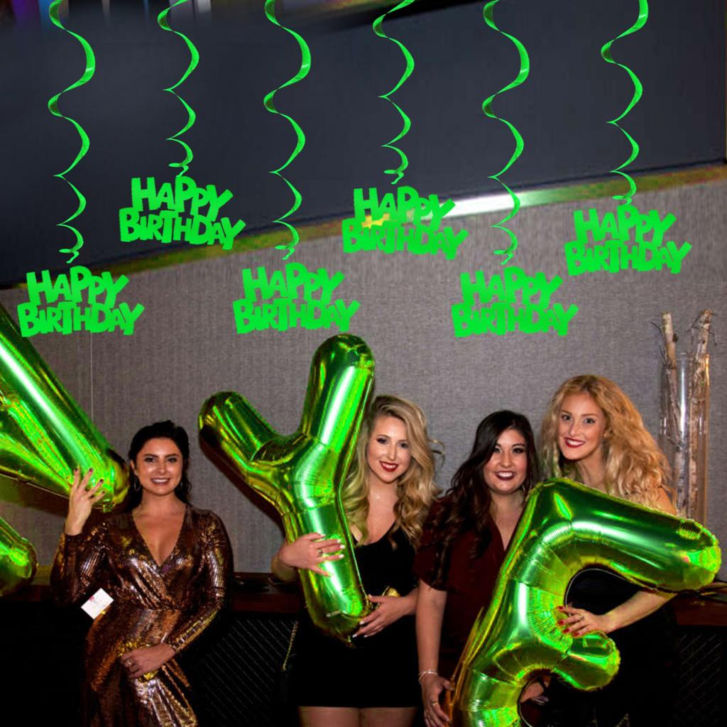 Pack of 6 Durable Reusable Spiral Hanging Decors Beautiful Spirals Hanging Decoration For Birthday And Party Settings