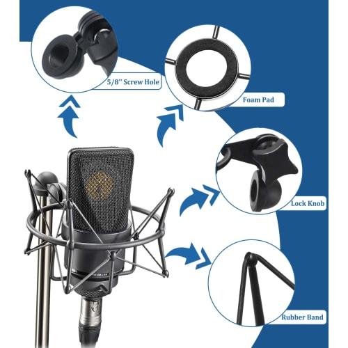 TLM 103 Shock Mount - Microphone Mount for SUUNTOKS Neumann TLM 103 M147 Condenser Microphone, Black
