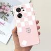For Xiaomi Redmi 13C Case Xiaomi Mi 13T Pro Back Cover Soft Matte Liquid Silicone Flower Cartoon Printing Capa For Mi13T Pro Bag