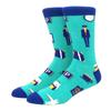 High Quality Combed Cotton Socks food Pattern Long Tube Funny Happy Men Socks Novelty Skateboard Crew Casual Crazy Socks