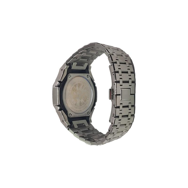 CASIO Customized watch modified series Farm Oak hidden button comic dial waterproof and thin GA-2100MNG-7A(Watch3-GaiZhuang-BaiManHuaYiTi)