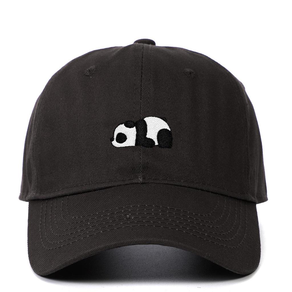 Panda Embroidery Soft Top Baseball Cap for Men and Women - Outdoor Sun Hat Hip Hop Style