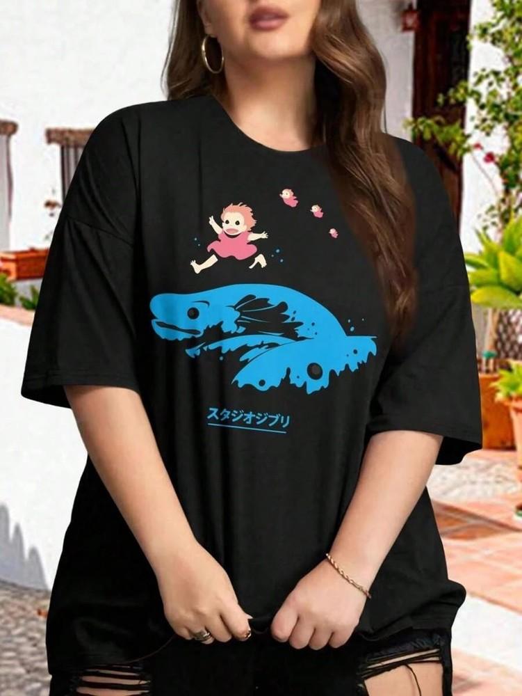 Anime Ponyo Men And Women T-Shirt Unisex 2 Unisex T-Shirt XXXXL