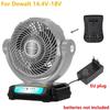 For DeWalt 14.4V-20V Li-ion Battery AC/DC Power Supply Fan Camping Fan Three Wind Speeds UK/US/EU Plug Brushless Motor Fan