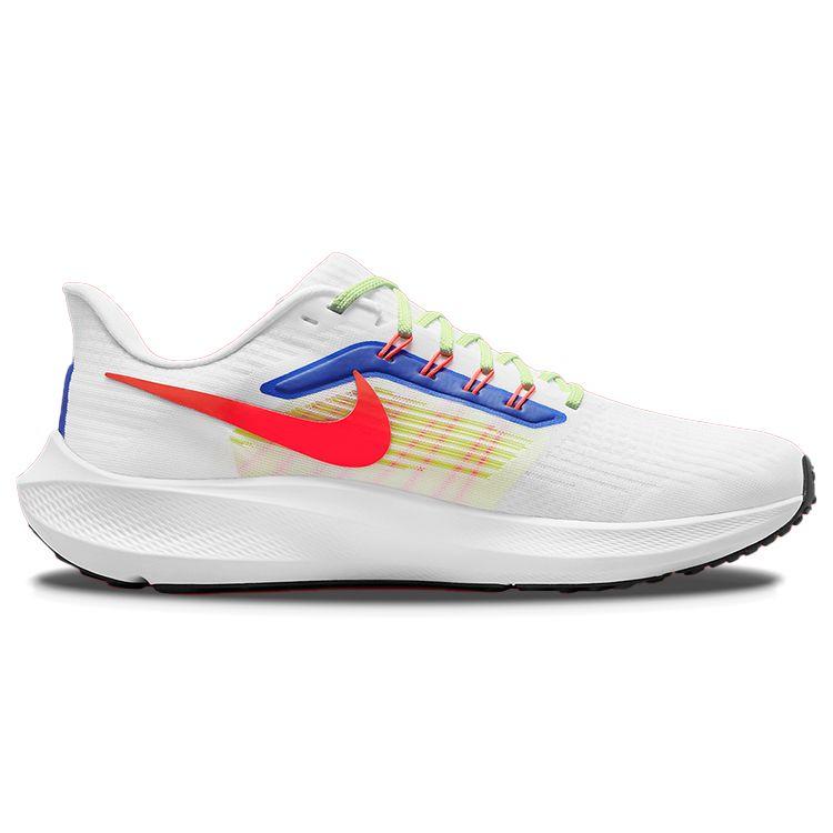 Nike Air Zoom Pegasus 39 White Racer Blue Crimson Men Sneakers Volt Bright-Crimson DX3354-100