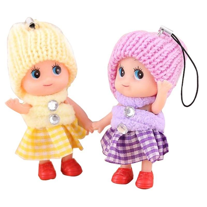 Neues 5er Set Kinderspielzeug Weiche Babypuppen Spielzeug Mini-Puppe Für Mädchen Zufällige Farben Großhandel