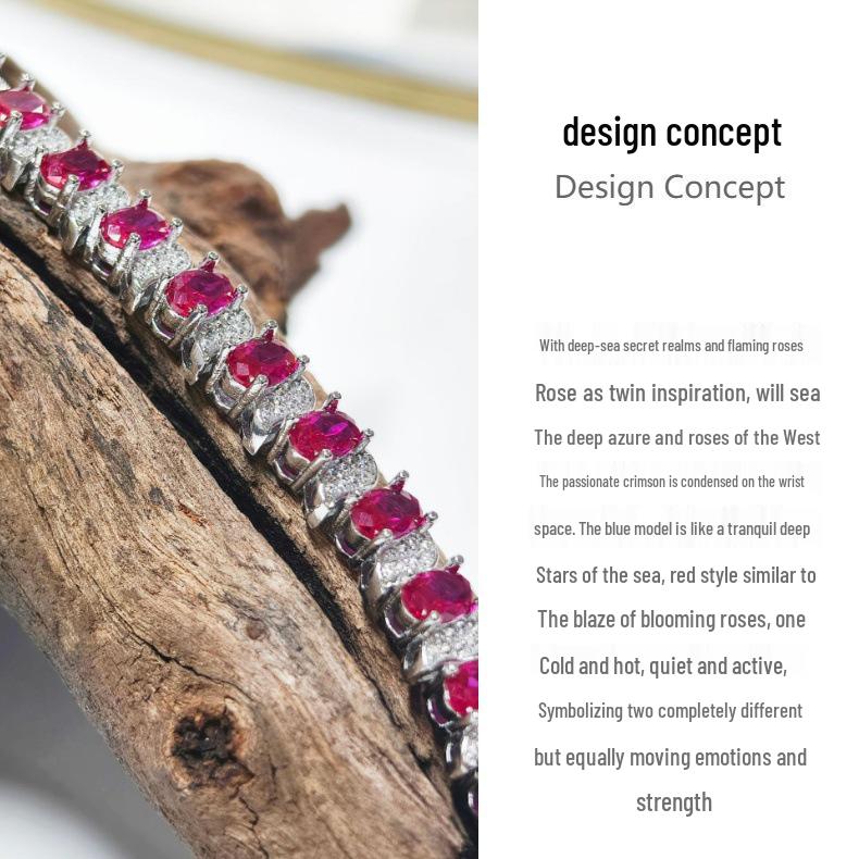Gesi Luxurious Oval Women's Zirconium Bracelet - Elegant, High-End & Versatile Fashion Accessory.