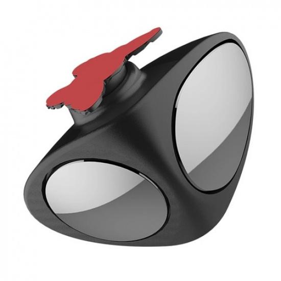 2-Side Car Blind Spot Convex Mirror 360° Adjustable Rear View Parking Mirror HD