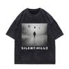 Game Silent Hill  Vintage Washed Tshirt Men Women Gothic Fashion T Shirts High Quality Cotton Oversized Tshirts Streetwear