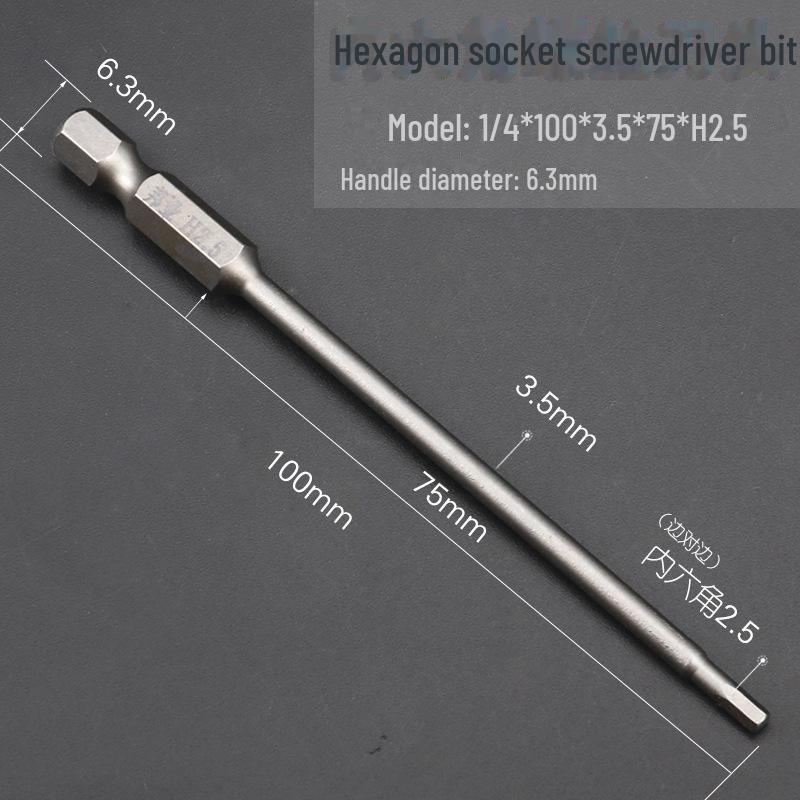 Bangye S2 Stahl Magnetischer Sechskant-Druckluftschraubendreher-Bohrer-Set 1,5–6 mm