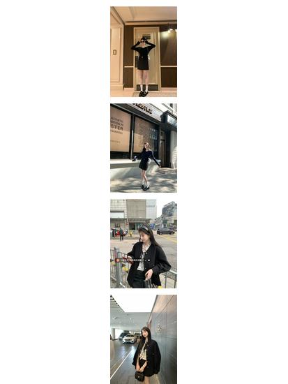 Baishiwang Korean-Style Four-Piece Set: Jacket, Vest, Skirt, and Suit for a Sophisticated Look.