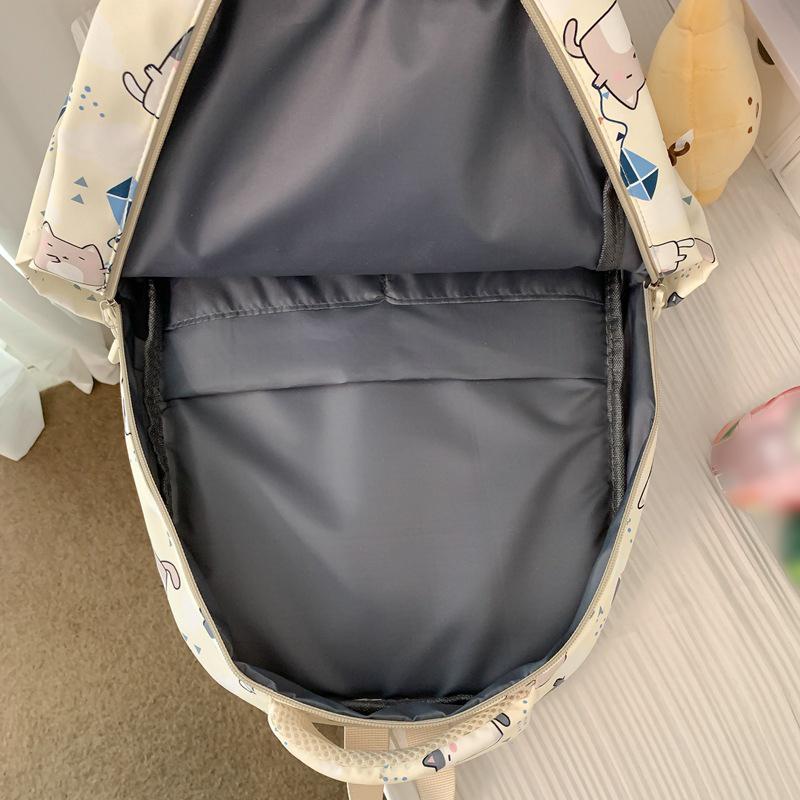 Νέο Σακίδιο Πλάτης με Εκτύπωση Γάτας Κινουμένων Σχεδίων Μεγάλης Χωρητικότητας Πολλαπλών Στρώσεων Ελαφρύ Προστασίας Ράχης Αδιάβροχο Σχολικό Σακίδιο Καθημερινό Σακίδιο Joker