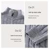 MJ STYLE Women's Cable Knit Half-Zip Sweater