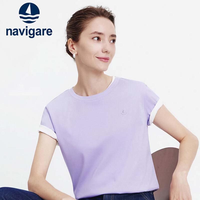 Navigare Women s Embroidered Cotton T-Shirt S
