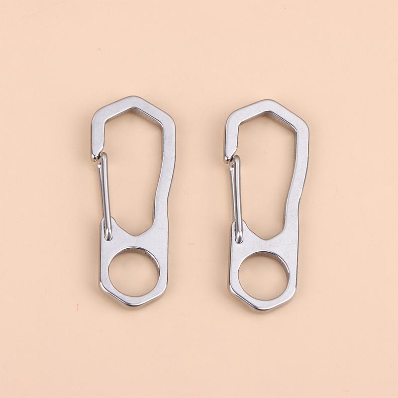 2/5Pcs Stainless Steel Keychain Carabiner Buckle Outdoor Camping Spring Snap Hooks Dog Chain Key Chain Tool Clips Accessories