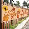 Thanksgiving Party Banner Autumn Thanksgiving Courtyard Decoration