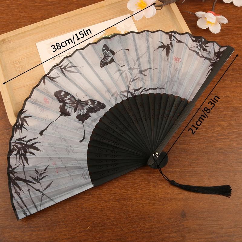 Folding Fan Bamboo Hand Fans Decorative Fan For Women Dancing Fan Gifts Wedding Party Crazy Hour Fans Party Favors