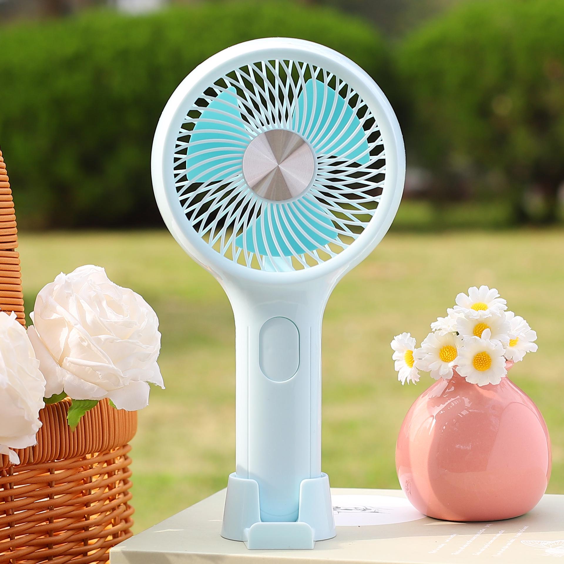 2026 Portable USB Rechargeable Mini Handheld Desk Fan for Students