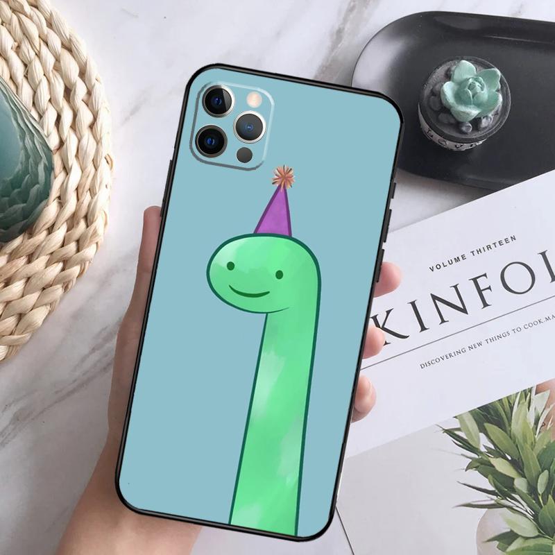 Cartoon Dinosaur Case For iPhone 15 11 12 13 14 Pro Max XS XR X 7 8 Plus 12 13 Mini 16 Pro Max Soft Cover