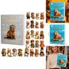 Christmas Capybara Advent Calendar Blind Box With Acrylic Figurines For Festive Decorations