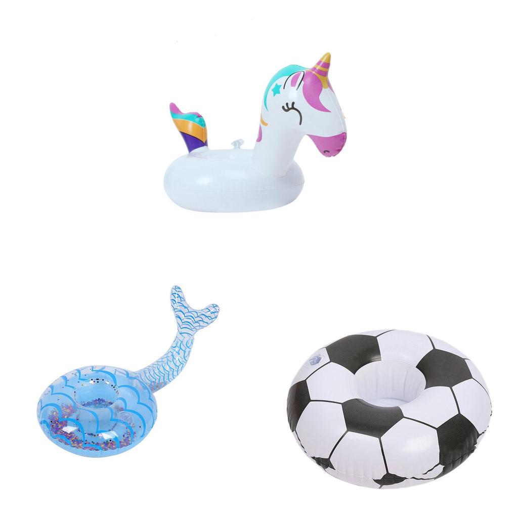 Pvc Inflatable Water Toy Red Crab Cup Holder Floating Drink Coaster For Pool Parties