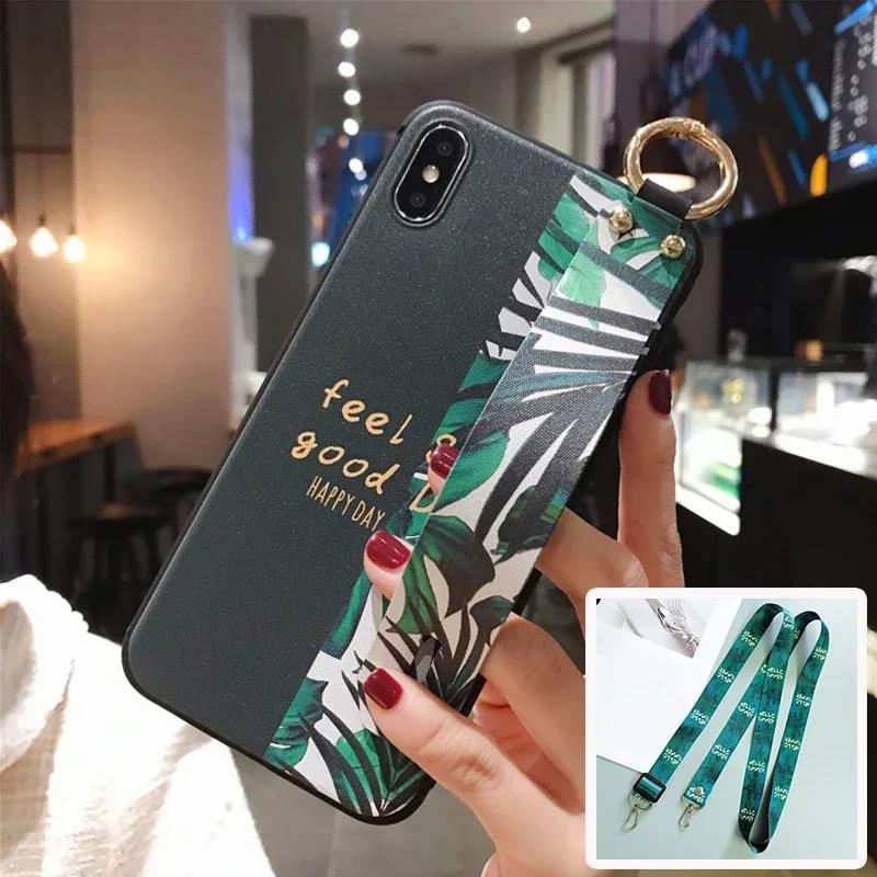 Luxurious Wrist Strap Phone Holder Case For Xiaomi Poco X2 X3 NFC X4 Pro Redmi 12 Neck Lanyard Cover for Xiaomi 14 13 Lite 13T