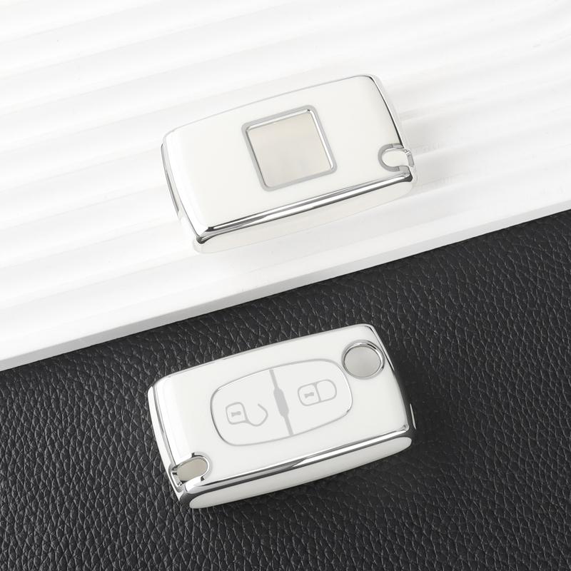 

Tpu Car Key Case Cover For Peugeot 308 307 207 3008 5008 807 For Citroen C4 C3 C5 C2 C6 C8 Car Flip Key Shell Accessories