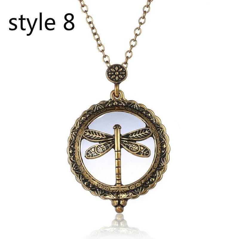 

Полая ретро винтажная цепочка увеличительное стекло новое ожерелье кулон подарок бабушке дедушке 8