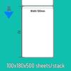 Waterproof Thermal Label Paper, Self-Adhesive Barcode Stickers, 100x100mm, ePacket Express, Thermal Printing.