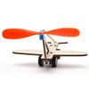 10pcs 2 Colors Rubber Band Powered Propellers Plastic Car Propeller  For Student Airplane Projects