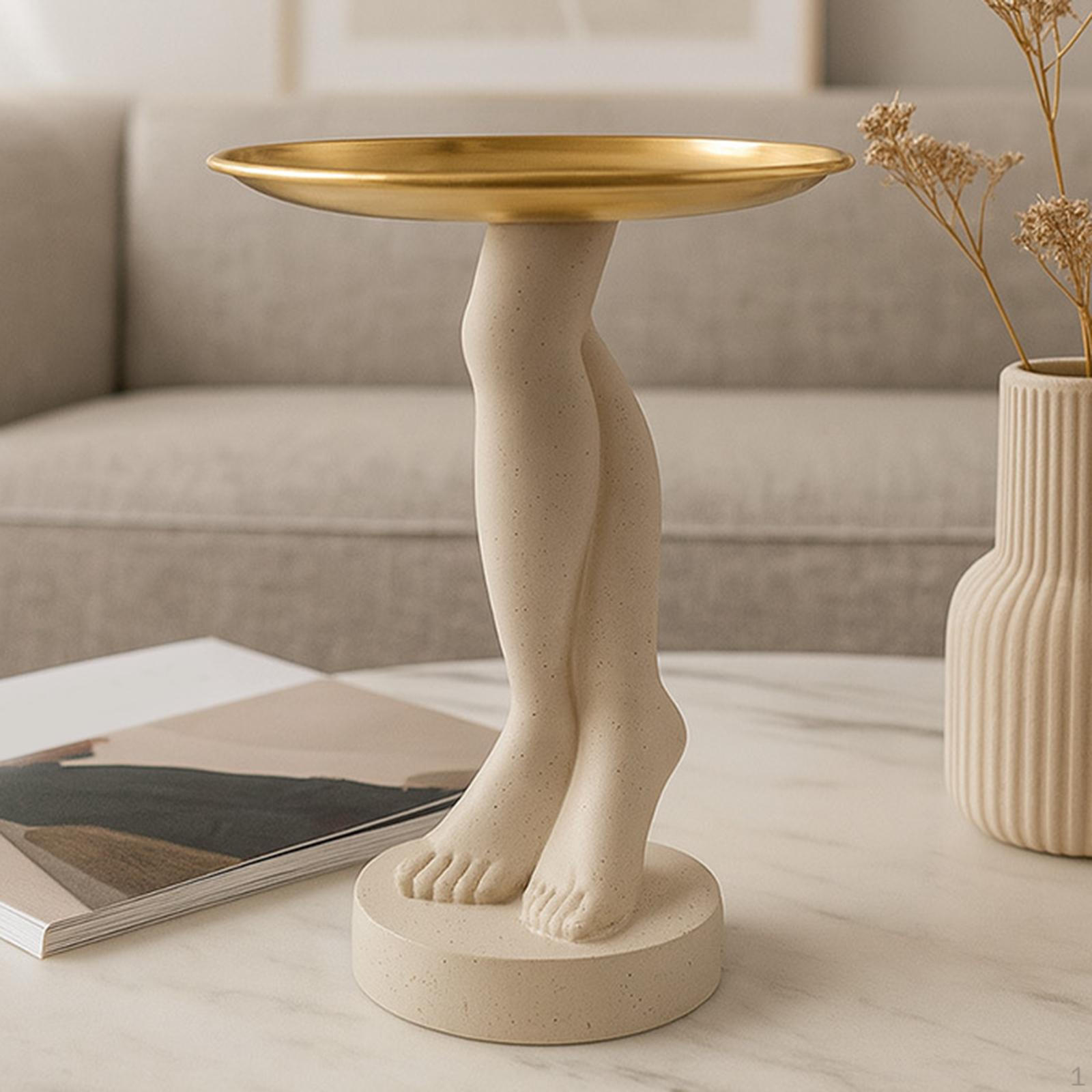 

Настольный лоток для хранения Конфетница Фигурка с перекрещенными ногами Креативное настольное украшение Декоративная статуэтка Ювелирные изделия