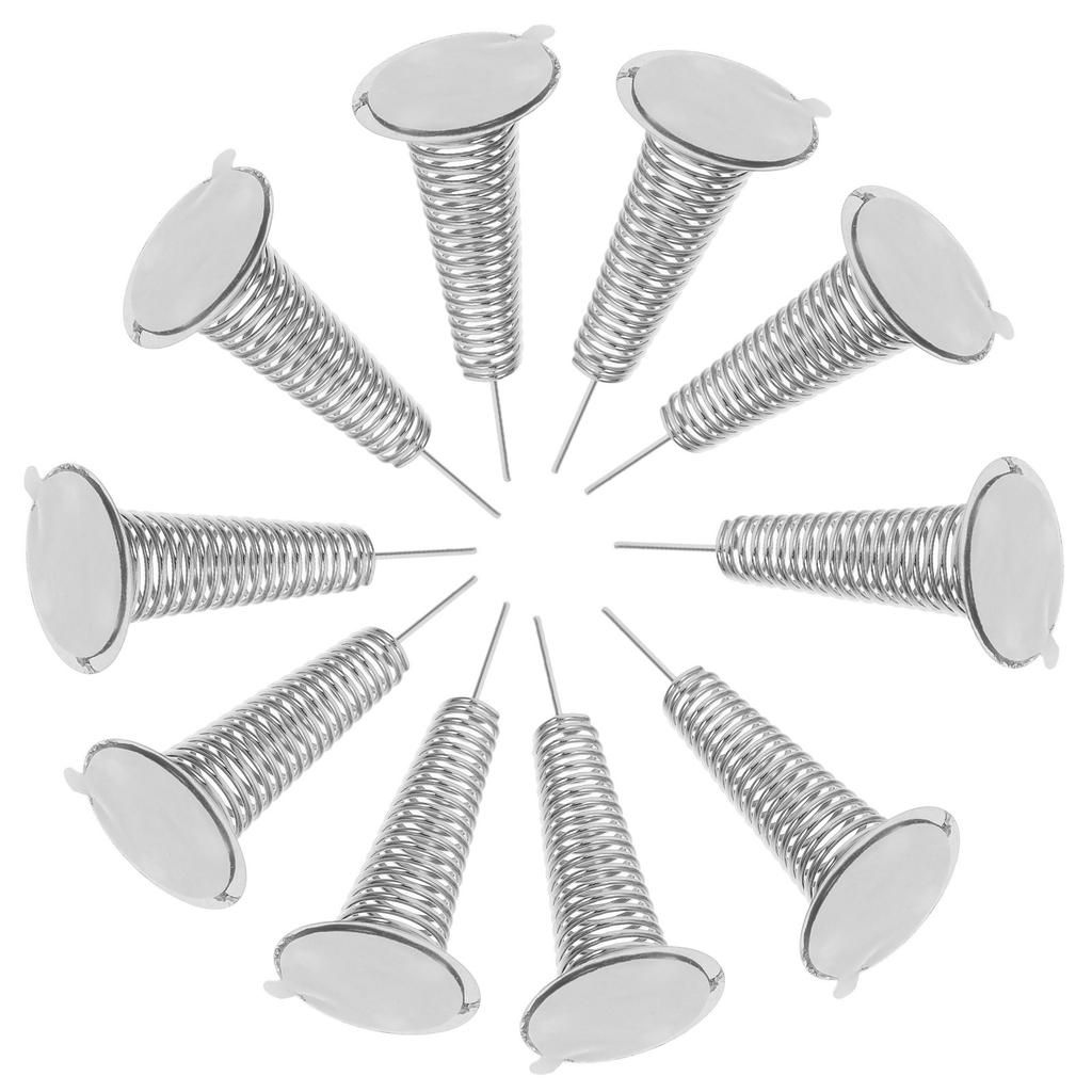 10 Stück Armaturenbrett Federbasis Metall Klebstoff Auto Wackelkopf Wippe Stabile Schaukelbasis für Armaturenbrett Schmuck Dekoration