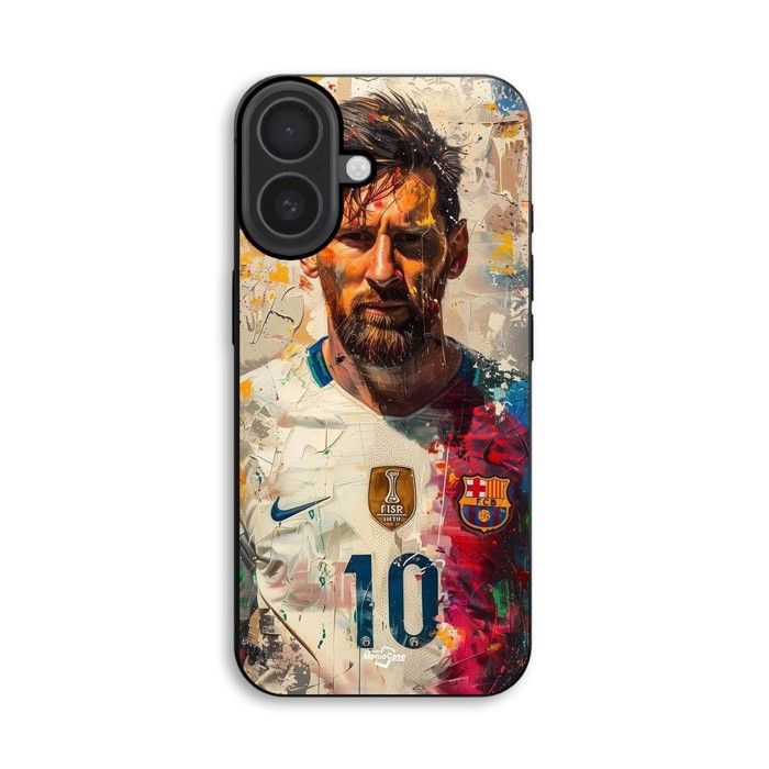 Hülle Für iPhone 18 Messi Barcelona Argentinien Meister prime Nr. 10 Maniacase schwarz
