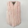 OFTBUY Winter Thickened Warm V-neck Natural Fox Fur Woven Fur Vest Women's Short Korean Style Casual Elegant
