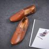 Fashion Genuine Leather Men's Slip On Footwear Punk Style Office Man Formal Shoes Wedding Party Men Dress Shoes Breath Loafers Moccasins