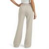 Women's Slant Pocket Elastic Waist Casual Cotton And Linen Trousers