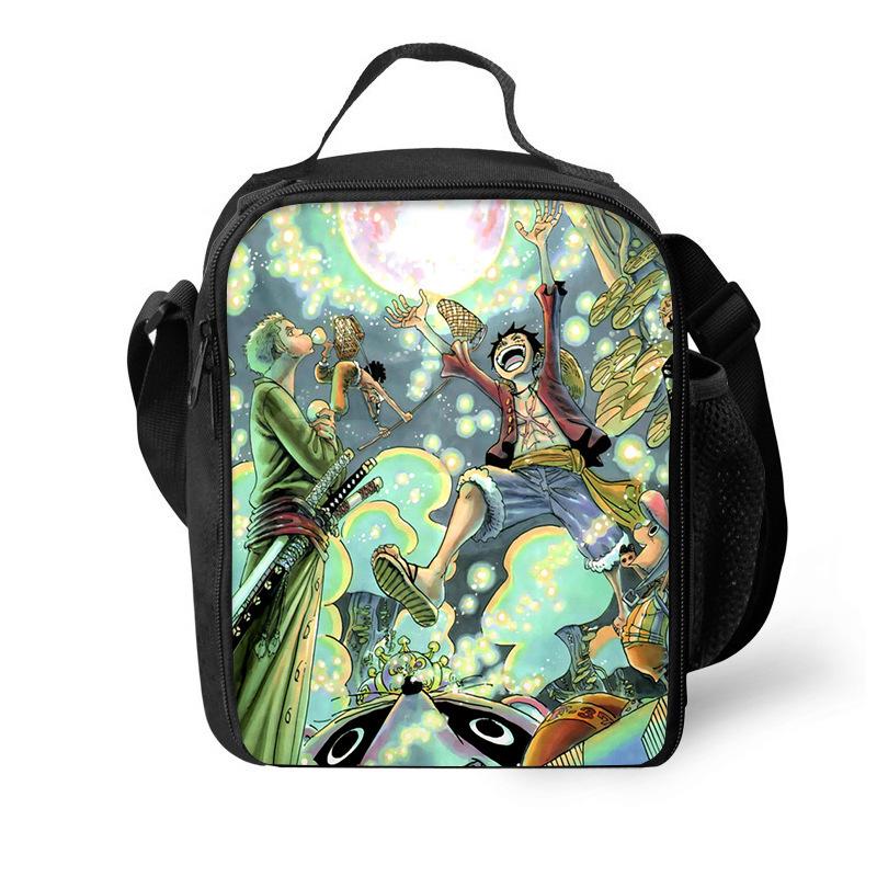 Riman Student Lunch Bag, Personalized Boys And Girls Shoulder Outdoor Picnic Bag Ice Pack