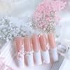 1bag Pink Mini Petals Nail Art Decoration, Mixed Silvery Beads Nail Parts Decoration Accessories, for Gel Nail Patches DIY Nail Supplies