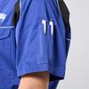 Yamaha Motor (Yamaha) YAMAHA RACING Mechanic Suit, Short Sleeve, YR8002, Blue, Size L, 90792-Y188L