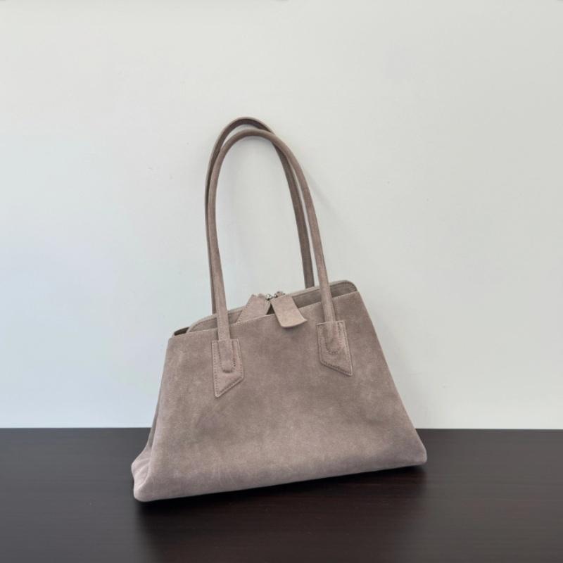 

Vintage Suede Genuine Leather Irregular Underarm Bag for Women New Luxury Designer Handbag Large Capacity Commuting Shoulder Bag серый