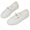 2026 Spring New Fashionable Flats Comfortable Soft Sole White Shoes for Women's Casual Shallow Mouth Shoes Slip on Large Size