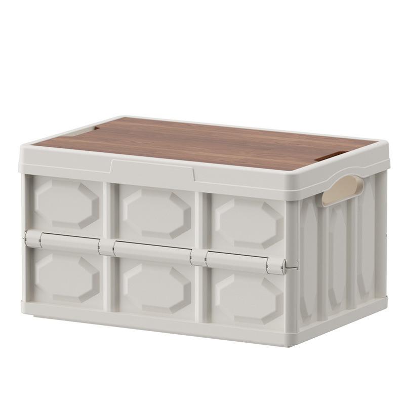 Camping Storage Box Outdoor Folding Storage Boxes Car Trunk Travel Organizing Bin with Lid Stackable Dustproof Spice Picnic Case