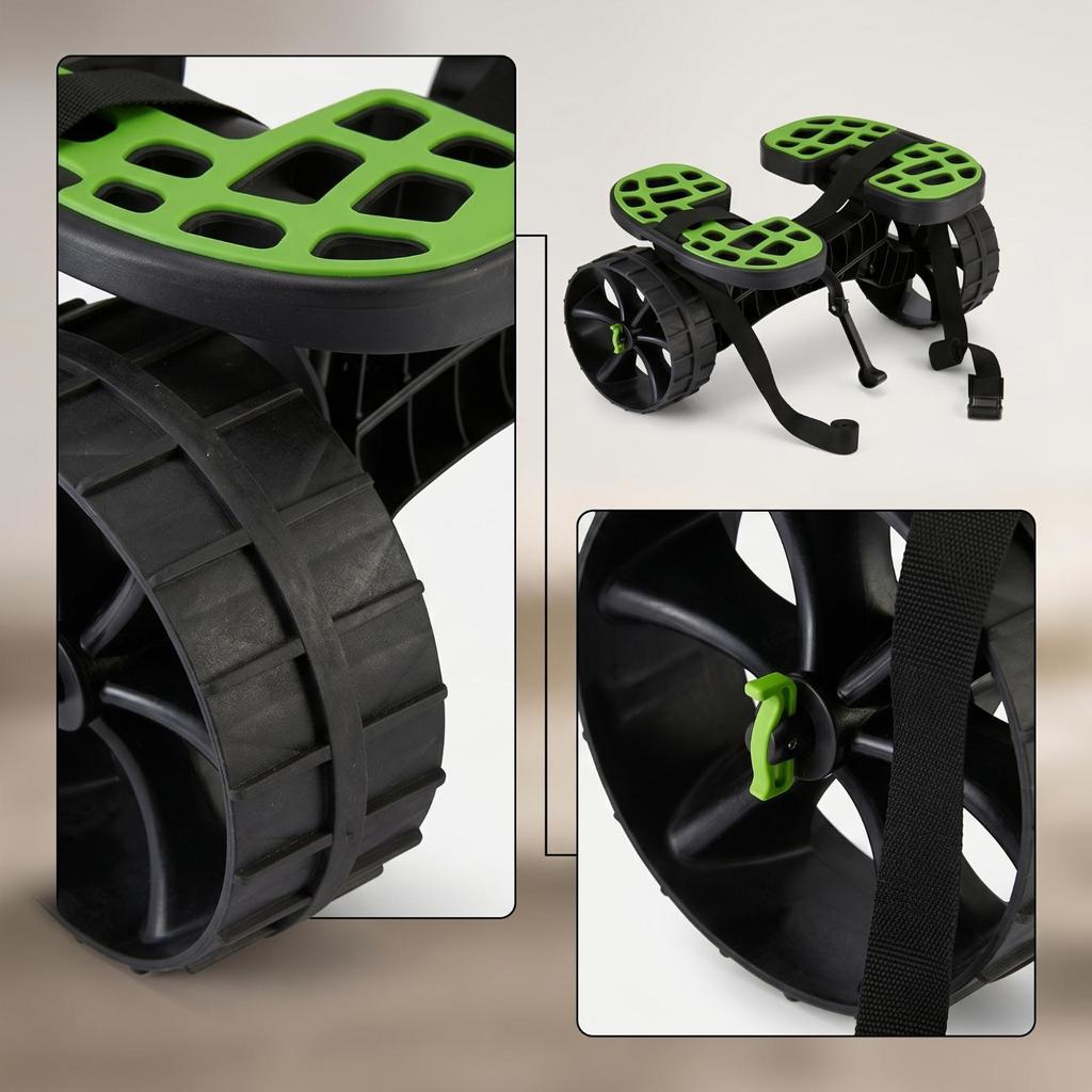 Kayak Cart Wheeled Trolley Padded Canoes for Kayakers, Paddlers,